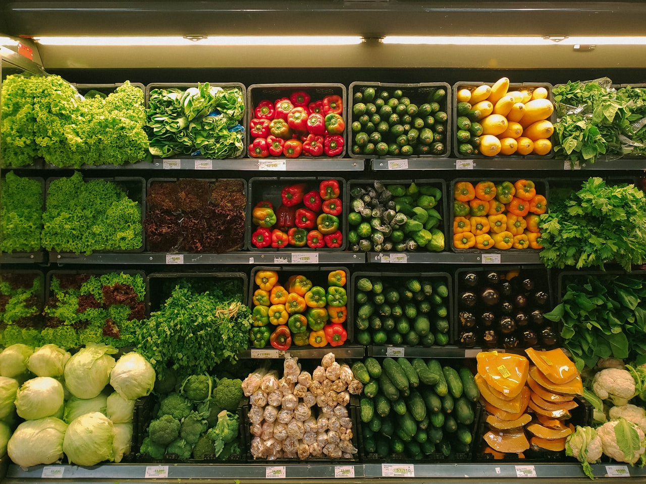 Groenteschap supermarkt